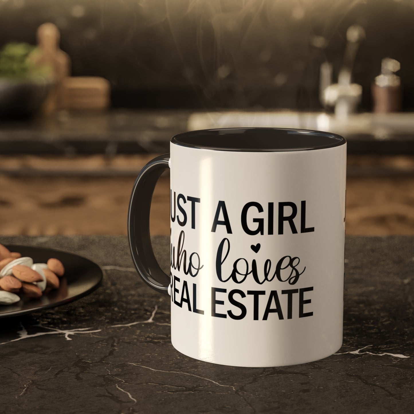 Just a Girl Who Loves Real Estate Colorful Mugs, 11oz