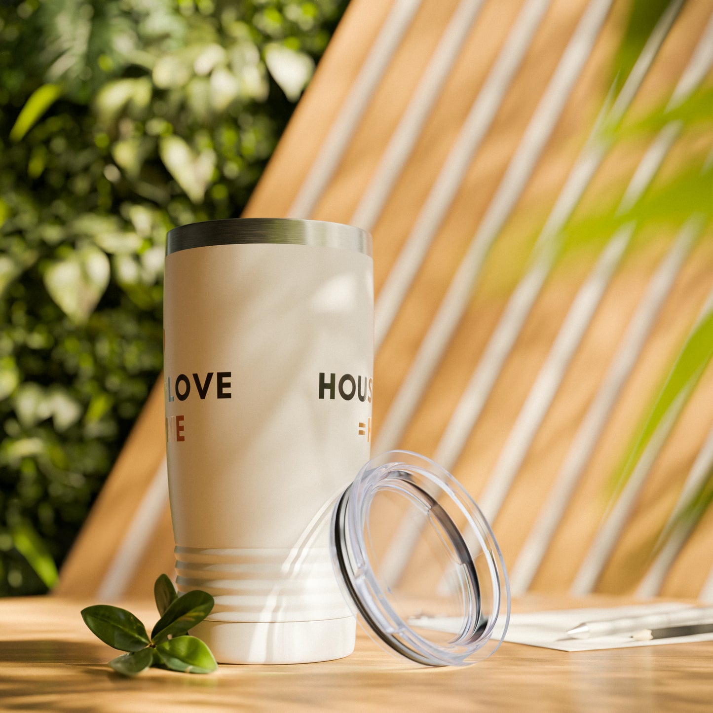 House + Love = Home Ringneck Tumbler, 20oz