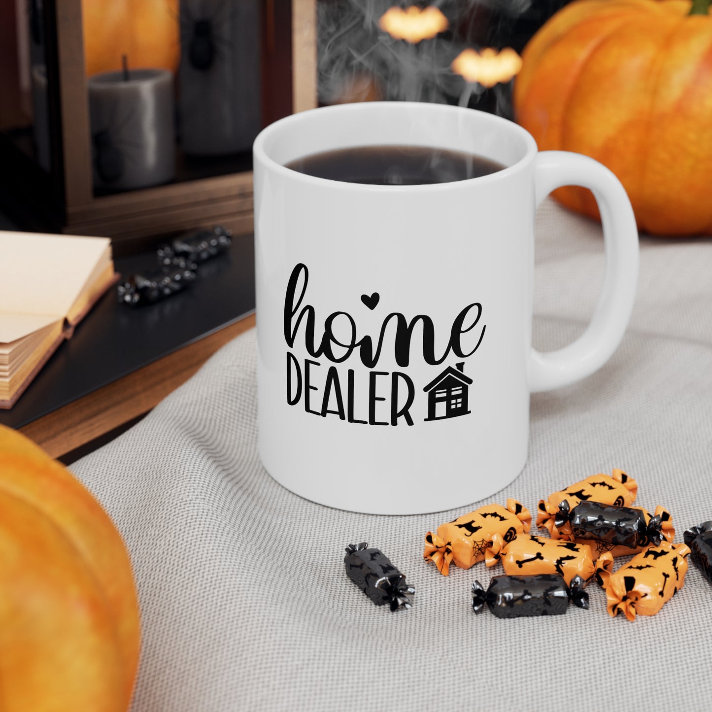 Home Dealer Ceramic Mug, 11oz