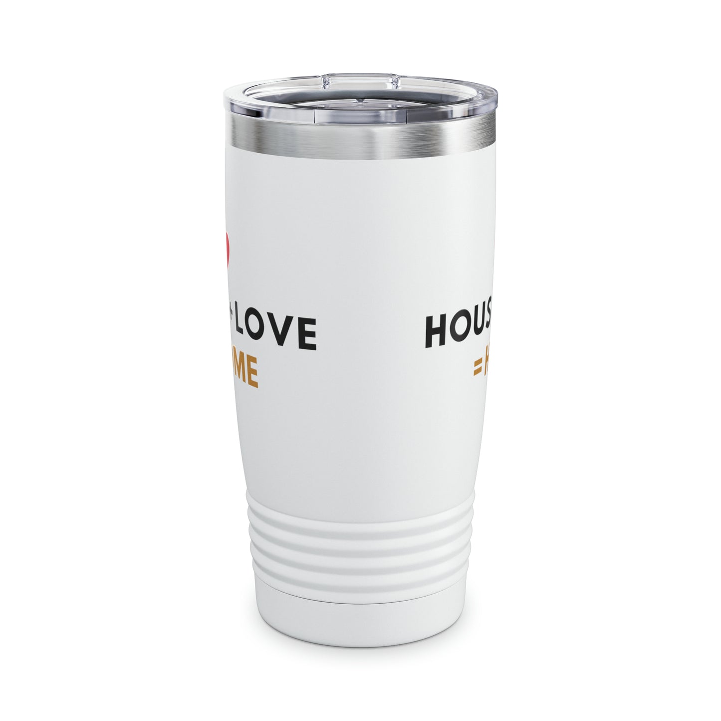 House + Love = Home Ringneck Tumbler, 20oz