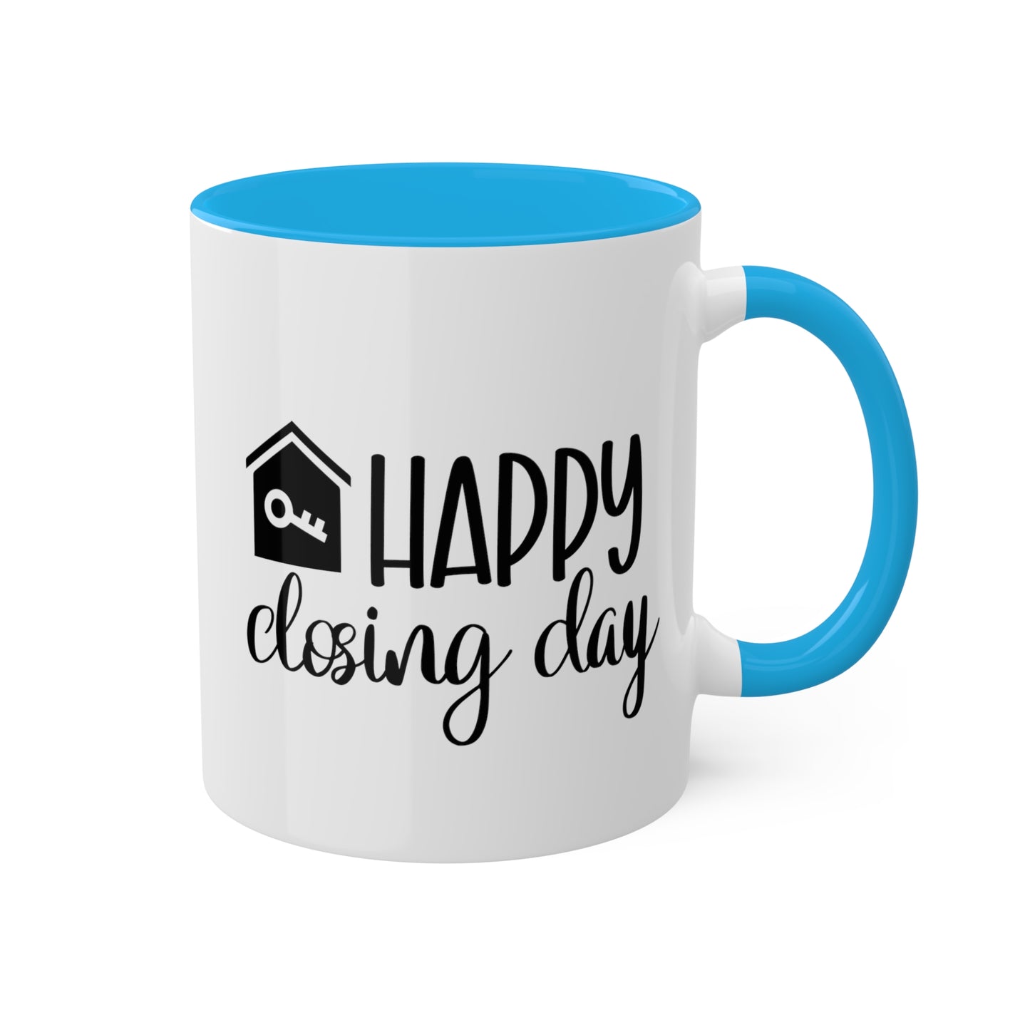 Happy Closing Day Colorful Mugs, 11oz