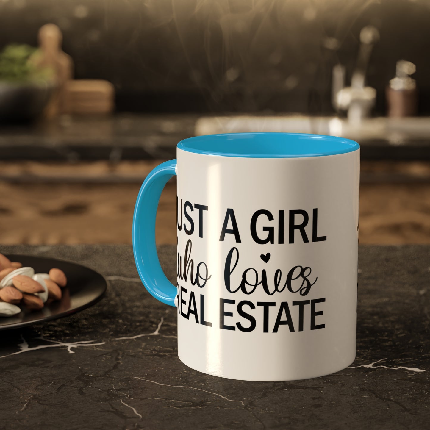 Just a Girl Who Loves Real Estate Colorful Mugs, 11oz