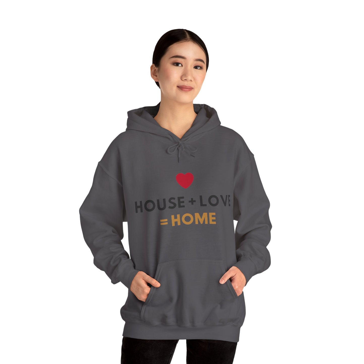 House + Love = Home Unisex Heavy Blend™ Hooded Sweatshirt