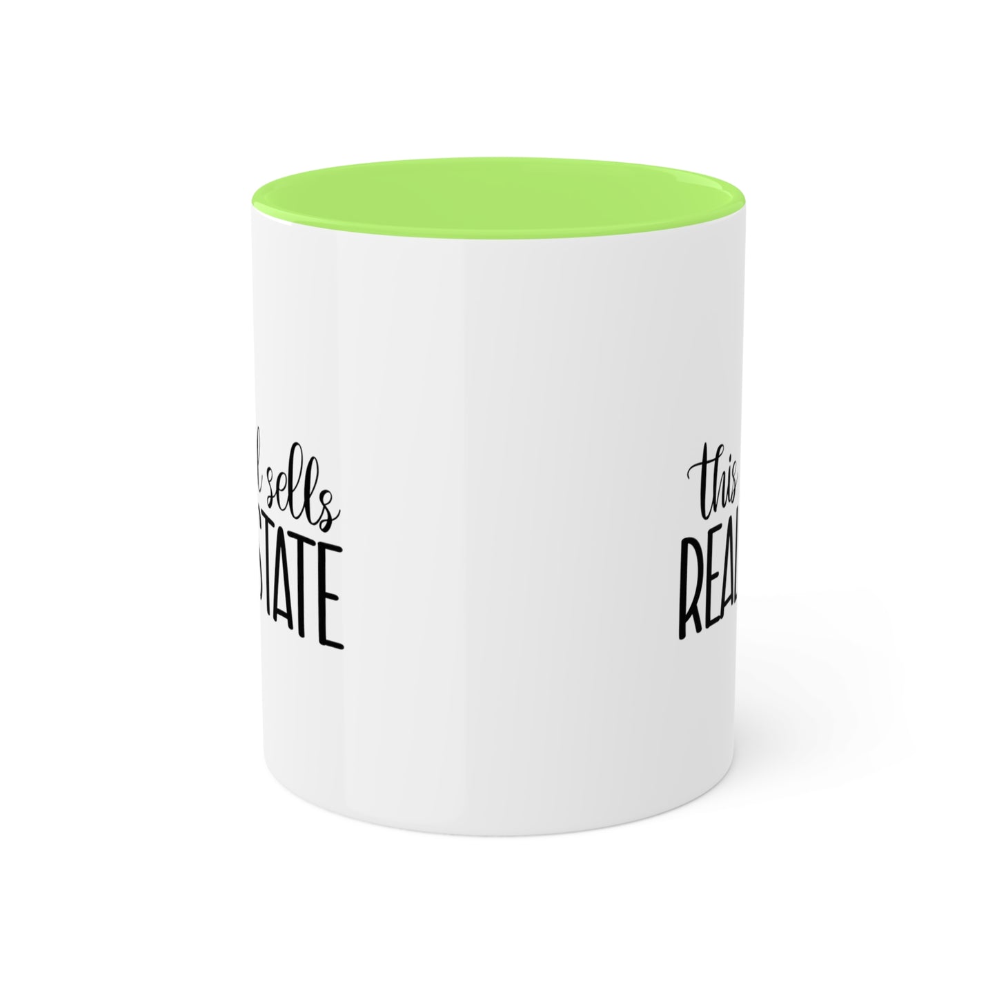 This Girl Sells Real Estate Colorful Mugs, 11oz