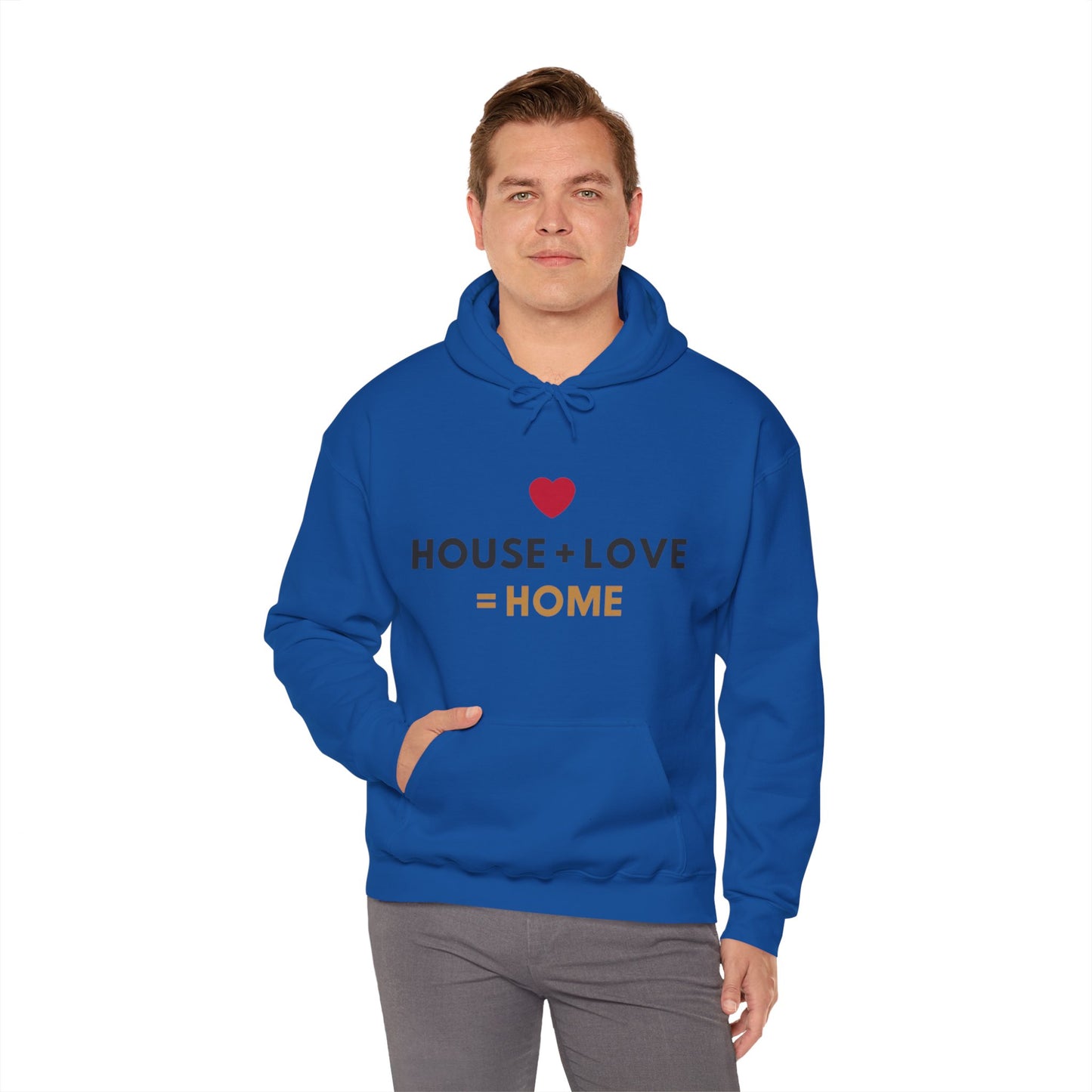 House + Love = Home Unisex Heavy Blend™ Hooded Sweatshirt