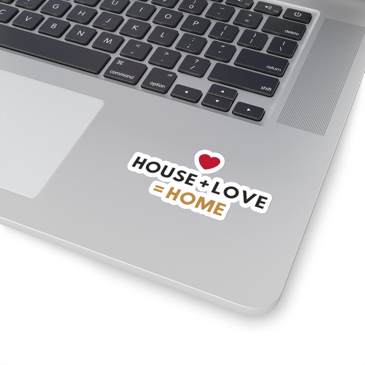 House + Love = Home Kiss-Cut Stickers