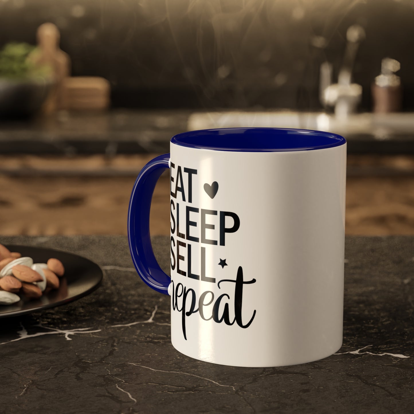 Eat Sleep Sell Repeat Colorful Mugs, 11oz