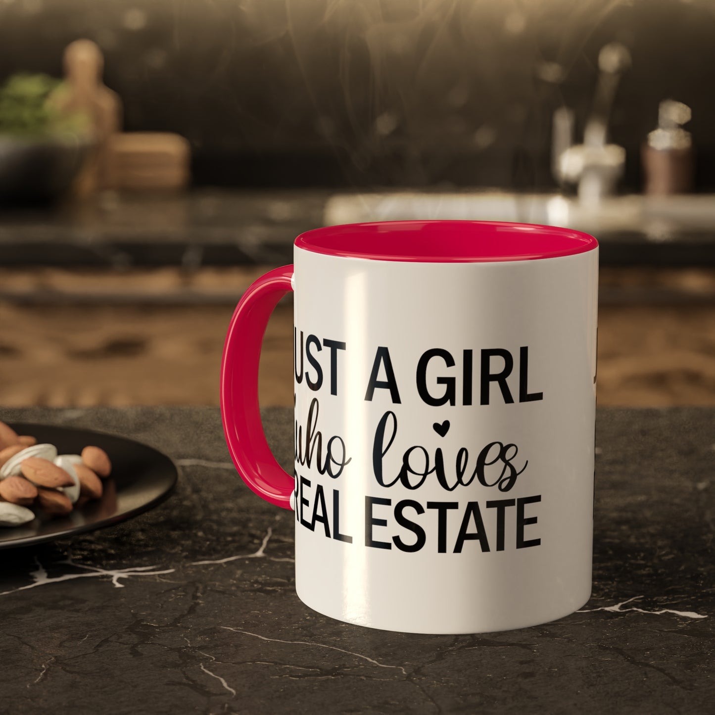 Just a Girl Who Loves Real Estate Colorful Mugs, 11oz