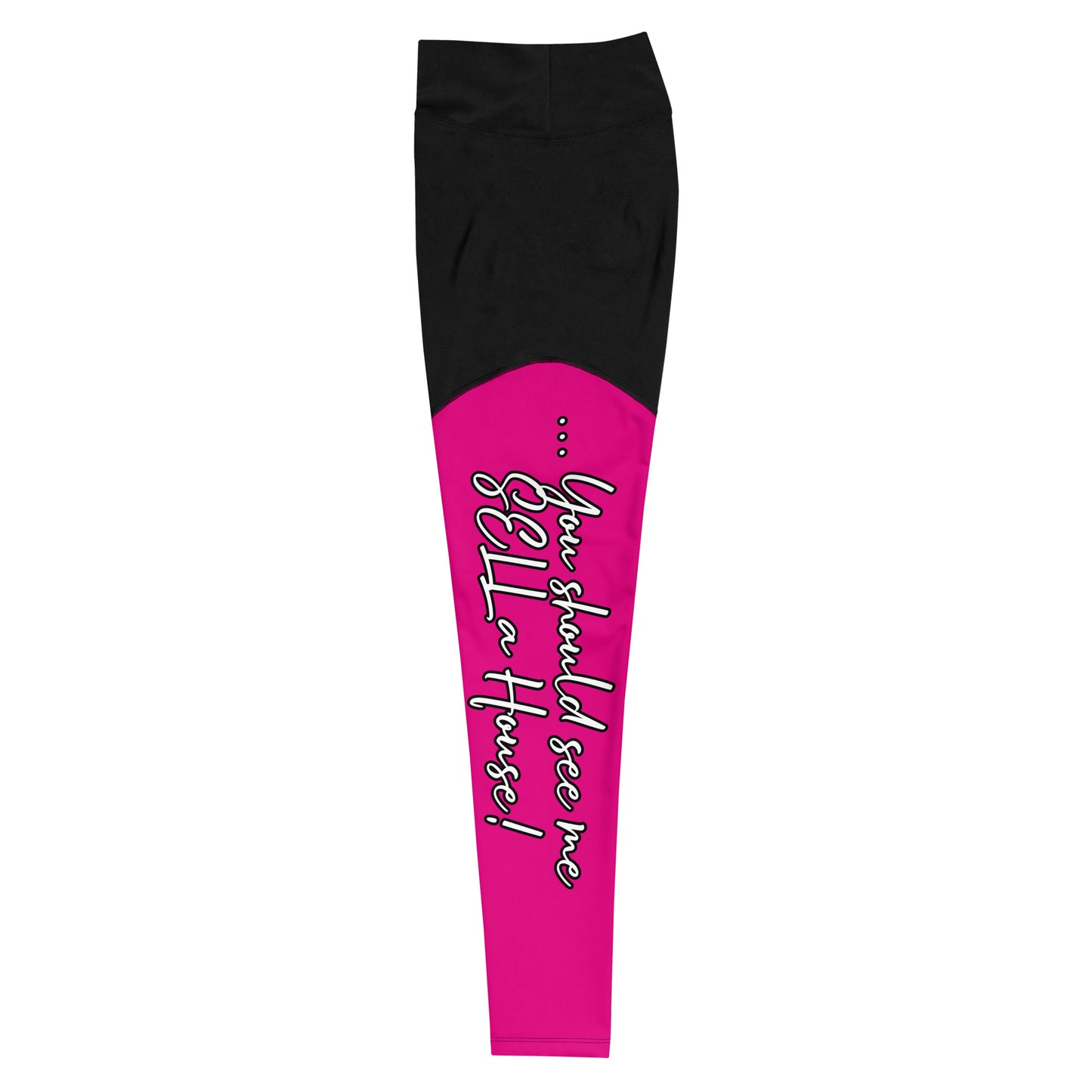 Real Estate Business Advertising Yoga Sports Leggings