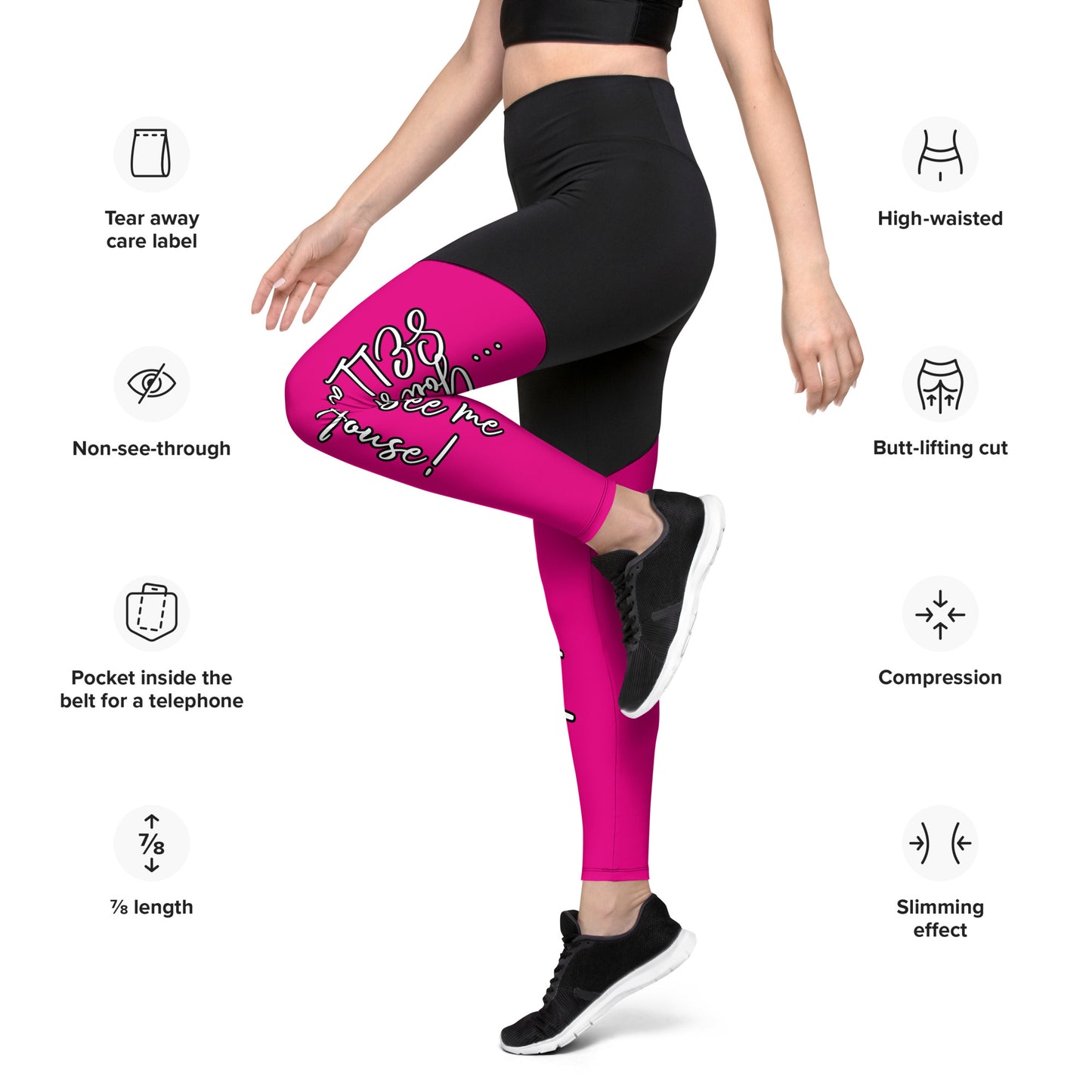 Real Estate Business Advertising Yoga Sports Leggings