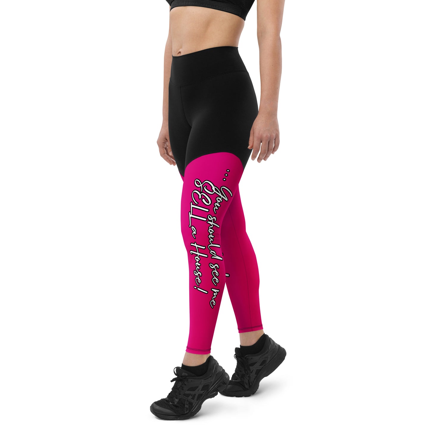 Real Estate Business Advertising Yoga Sports Leggings