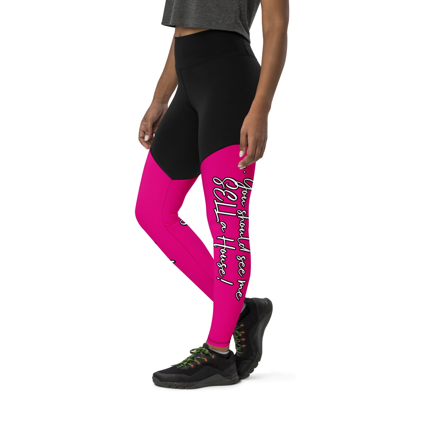 Real Estate Business Advertising Yoga Sports Leggings