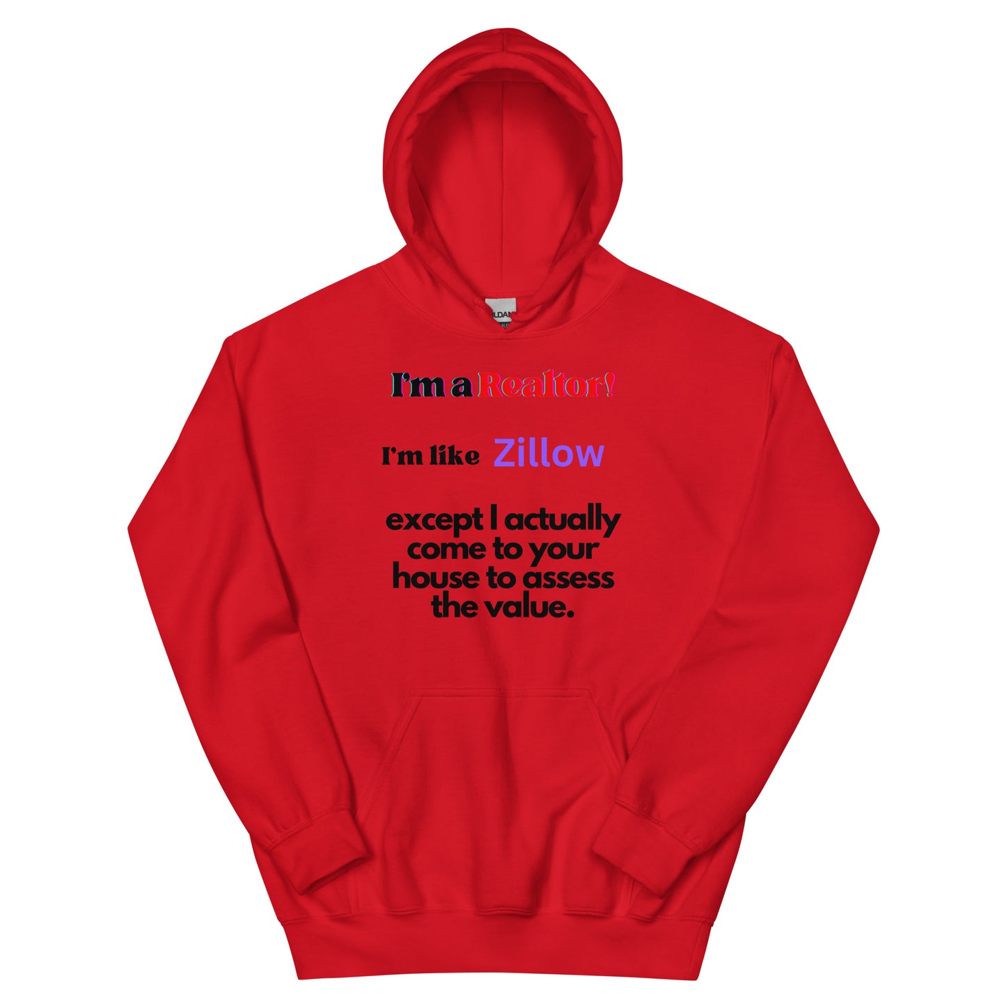 I'm a Realtor Like Zillow Unisex Comfy Cotton Polyester Hoodie