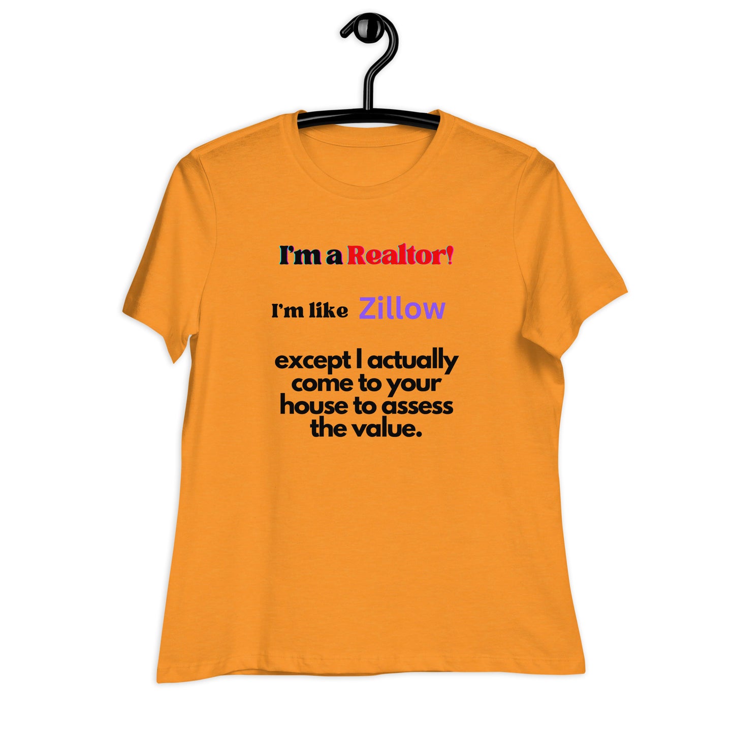 I'm a Realtor Like Zillow Women's Comfy Bella Cotton Tee