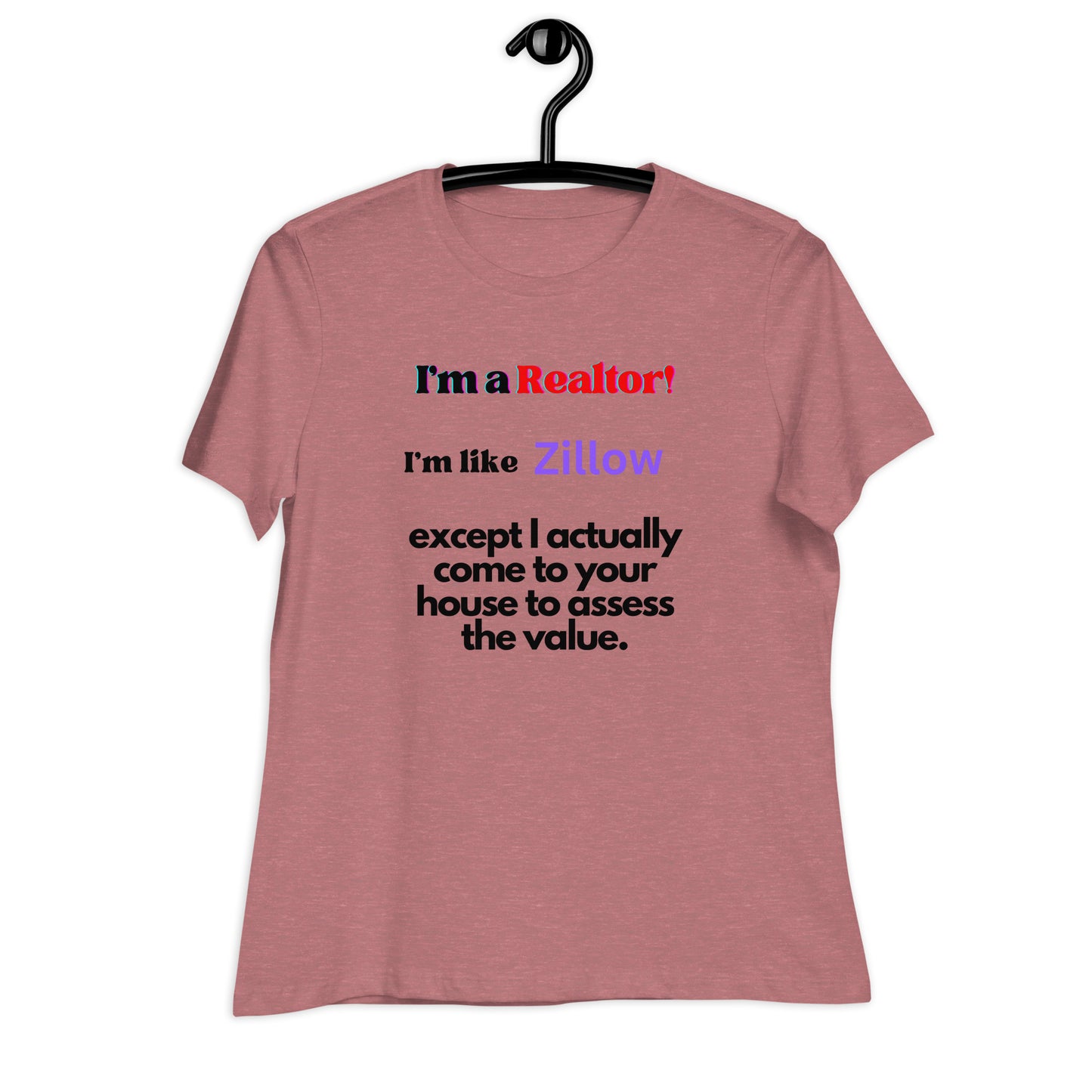 I'm a Realtor Like Zillow Women's Comfy Bella Cotton Tee